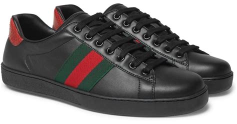 black gucci sneakers|Gucci sneakers for men black.